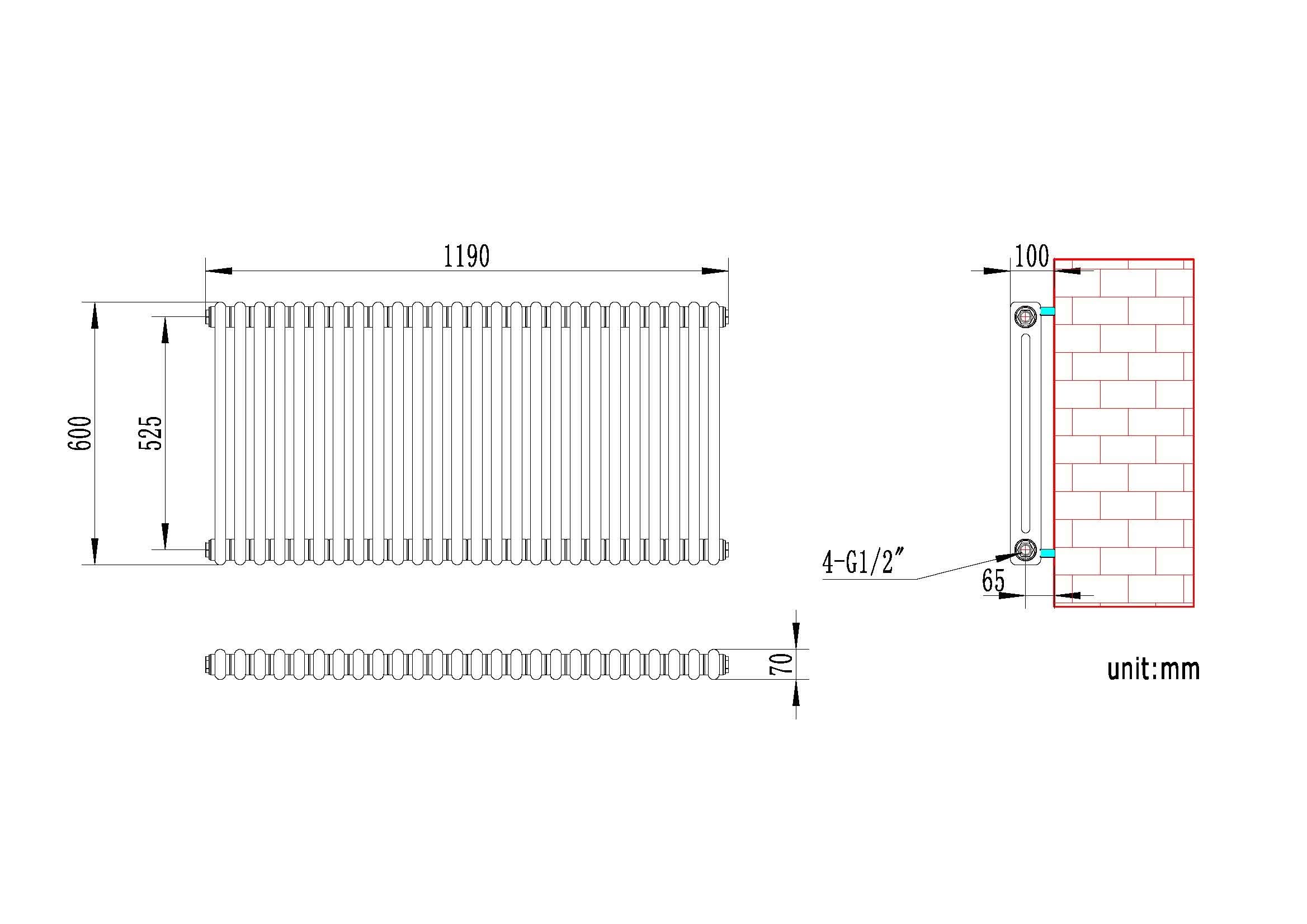 Helena Horizontal Column Radiator