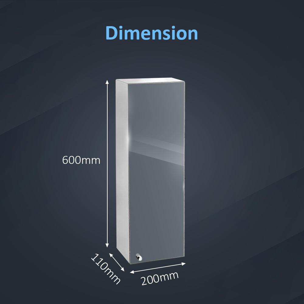 Revo Non Illuminated Mirror Cabinet