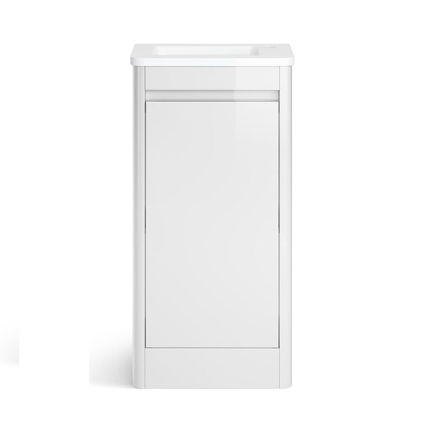 iBathUK Denver 400mm Floorstanding Cloakroom Vanity Unit with Basin