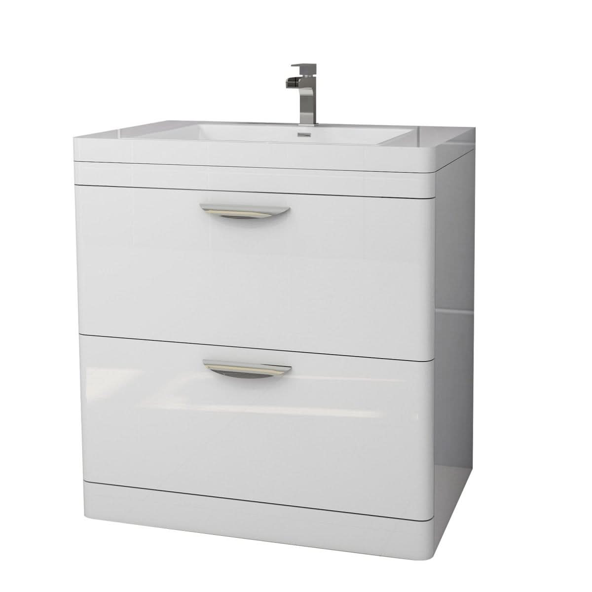 Apollo 2 Drawer Floorstanding Vanity With Basin