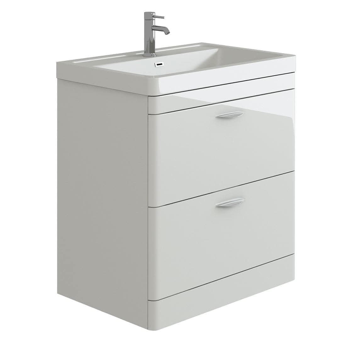 Apollo 2 Drawer Floorstanding Vanity With Basin