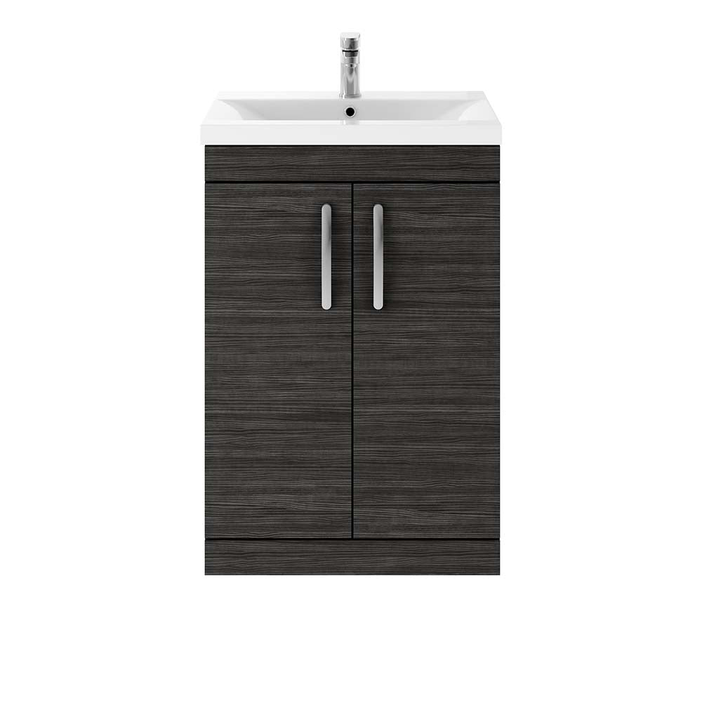 Nuie Athena 2 Door Floorstanding Vanity Unit With Basin-1 600mm Wide