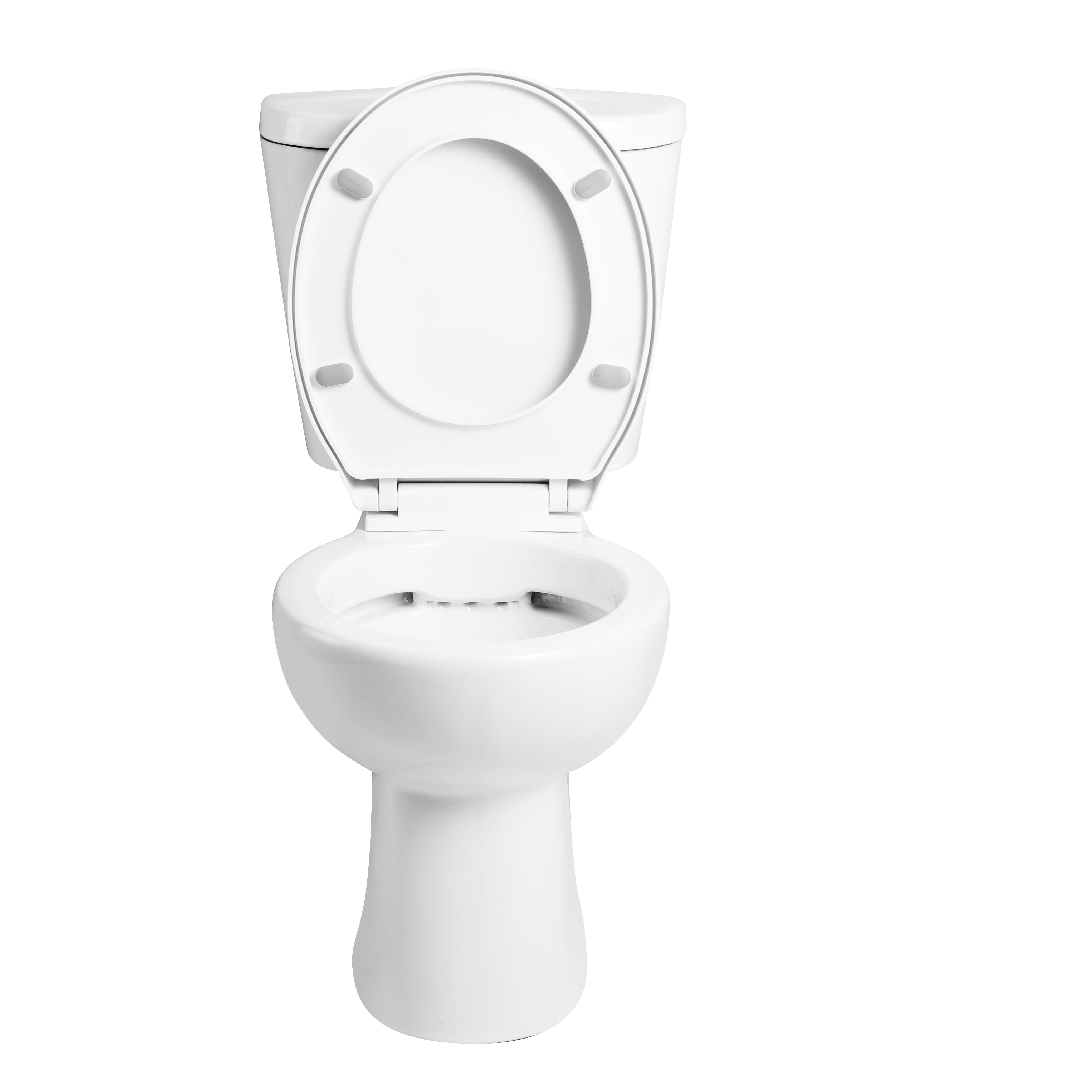 Basics Close Coupled Toilet And Full Pedestal Basin Suite - White