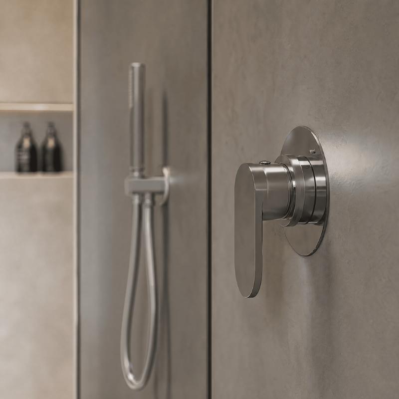 Brent 1 Outlet Thermostatic Concealed Shower Valve - Chrome