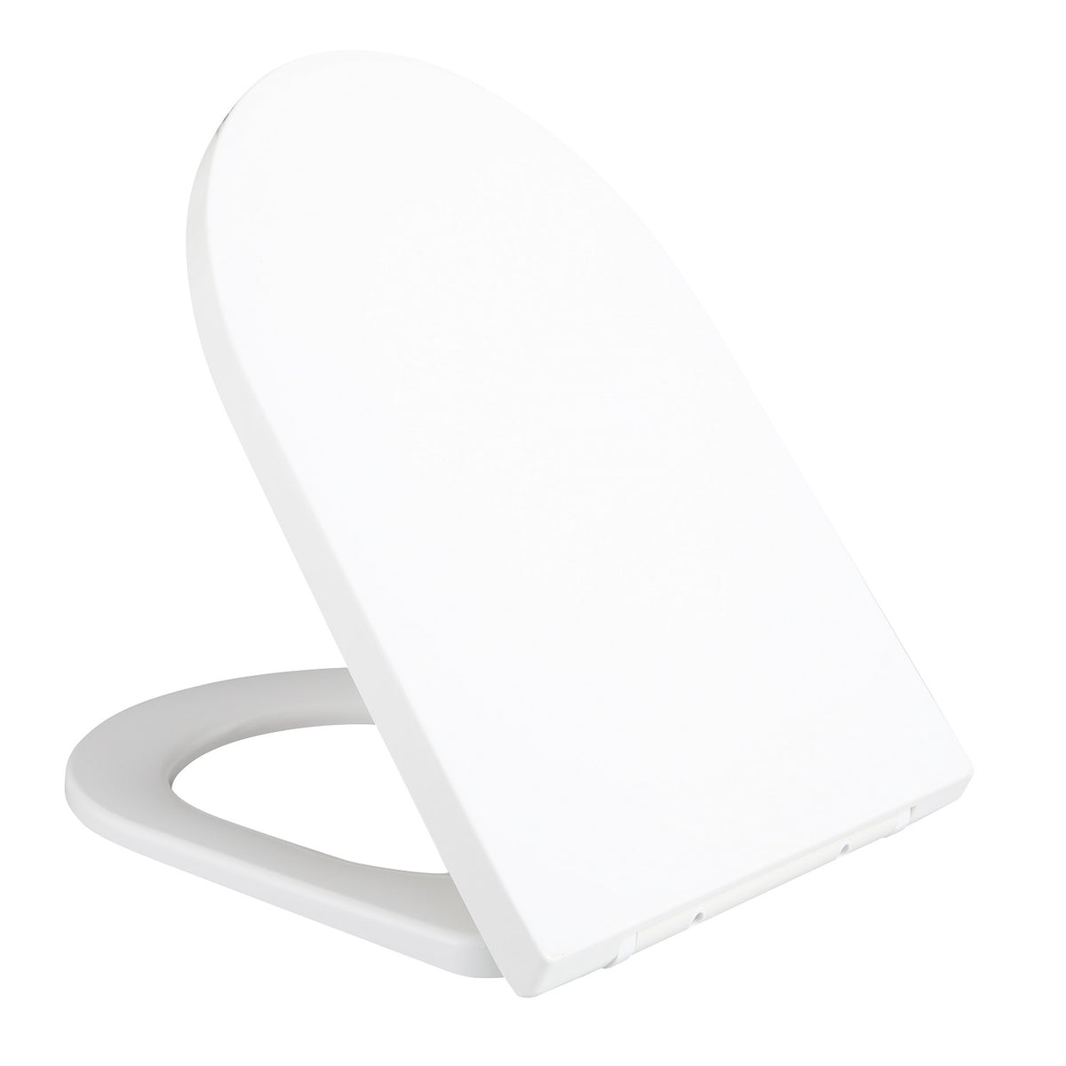 Zenith D Shaped UF Soft Close Toilet Seat - White