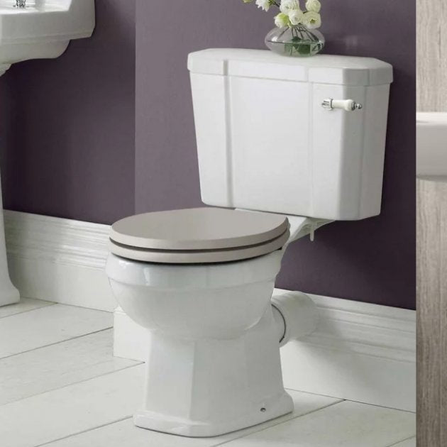 Classique Comfort Height Close Coupled Toilet With Cistern & Seat Options - White