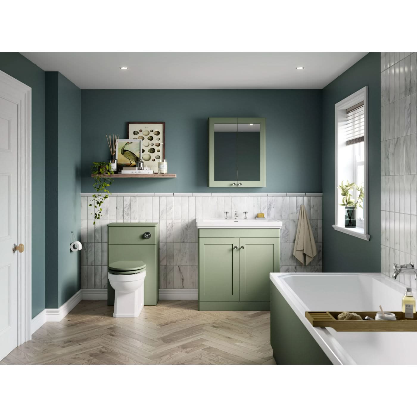 Arctic Non Illuminated Mirror Cabinet - 715mm x 600mm