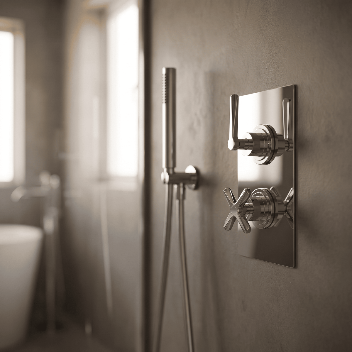 Cylin Traditional 1 Outlet Thermostatic Concealed Shower Valve