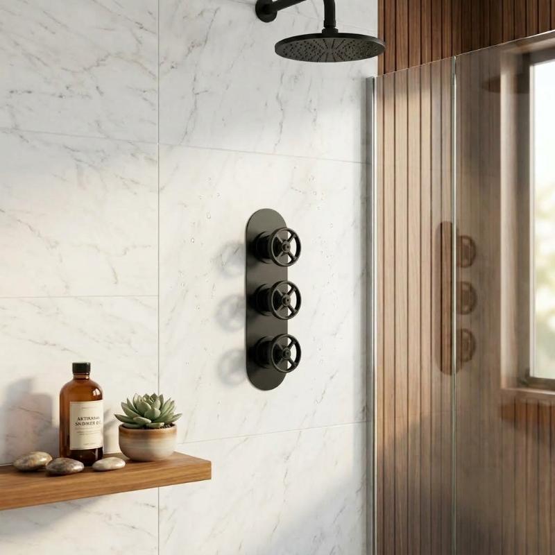 Revolve Traditional 3 Outlet Concealed Thermostatic Shower Valve