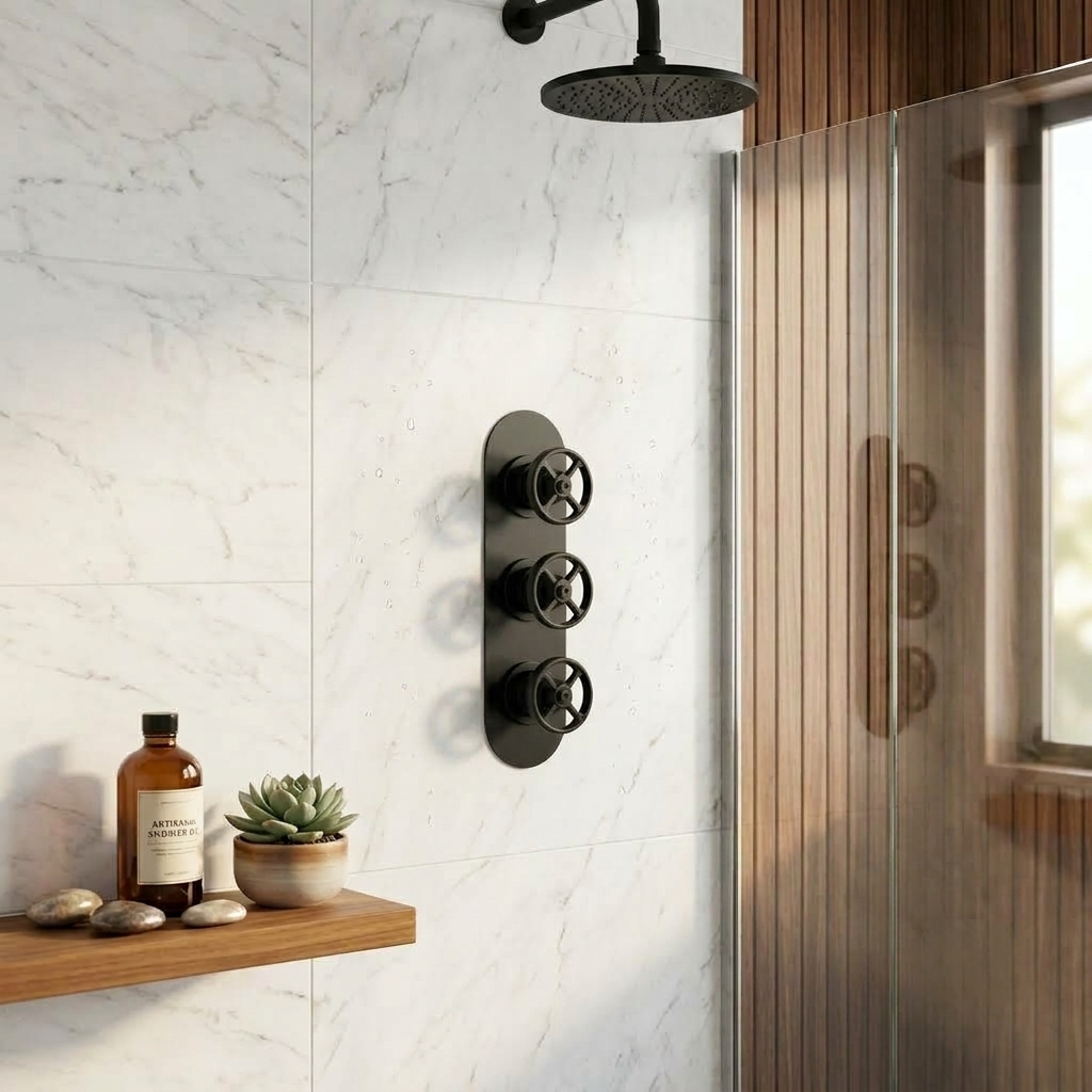 Revolve Traditional 3 Outlet Concealed Thermostatic Shower Valve