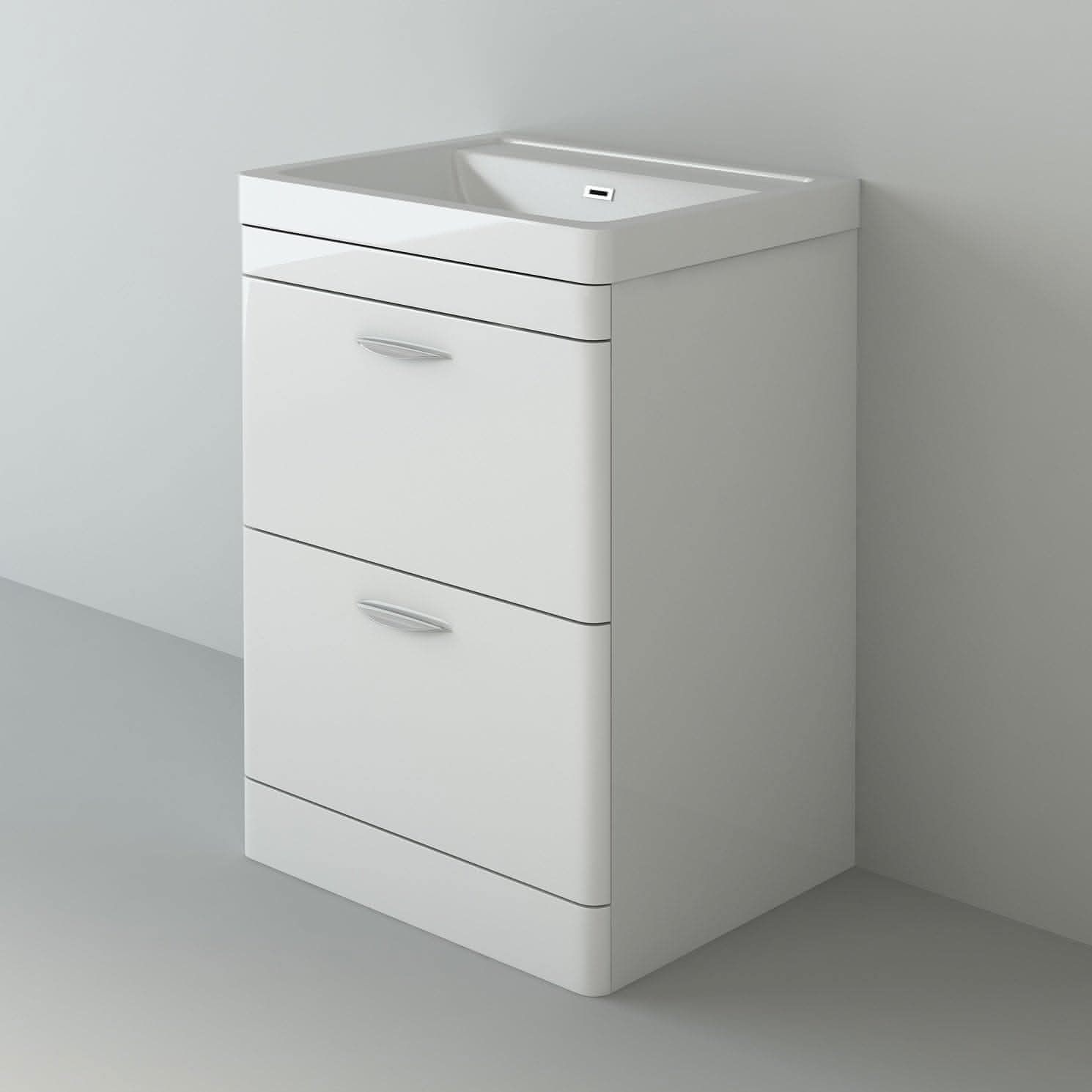 Apollo 2 Drawer Floorstanding Vanity With Basin