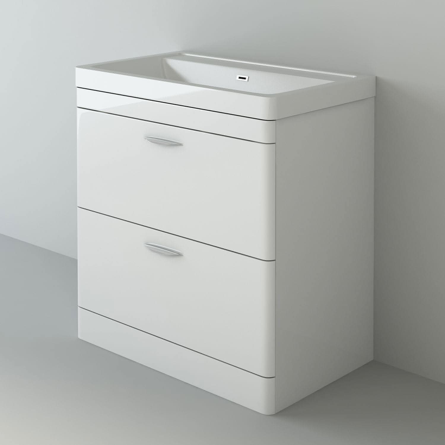 Apollo 2 Drawer Floorstanding Vanity With Basin
