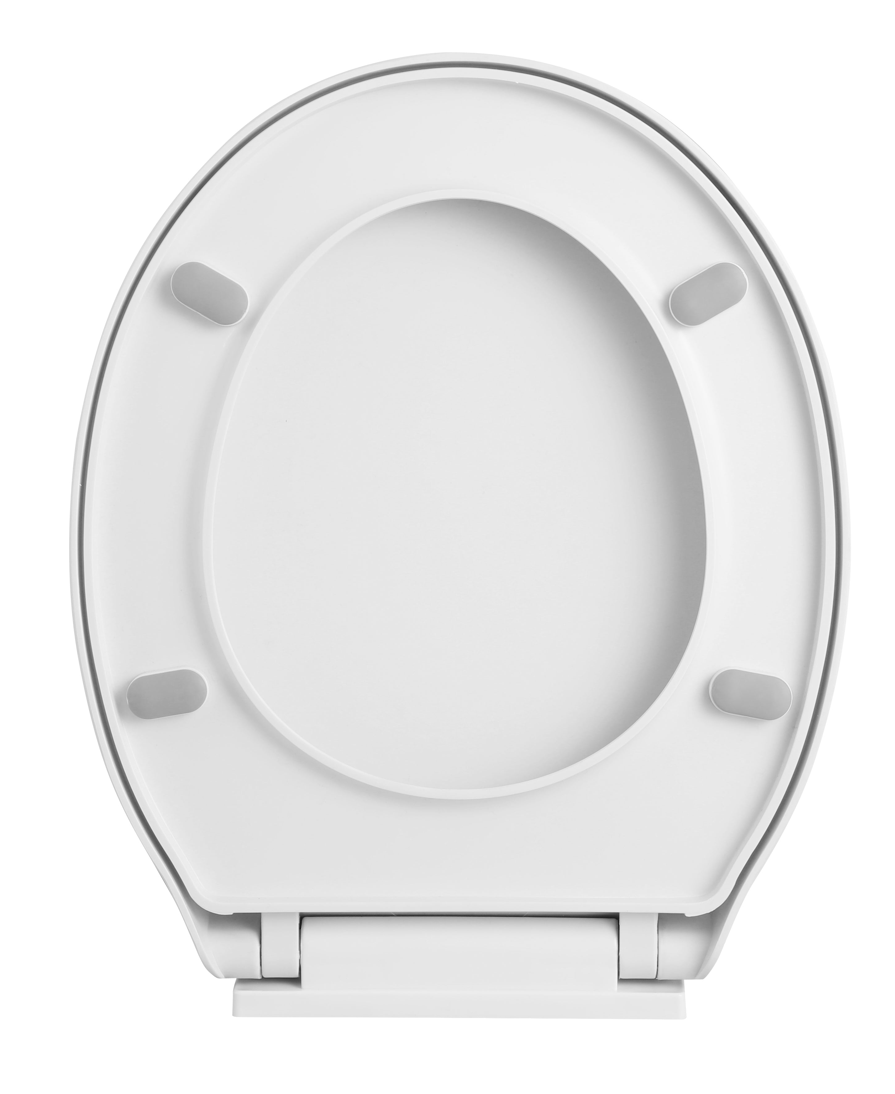 iBathUK Basics Soft Close Toilet Seat, Durable White Seat with Quick-Release Hinges for Quiet, Toilet Seats for Modern Bathroom