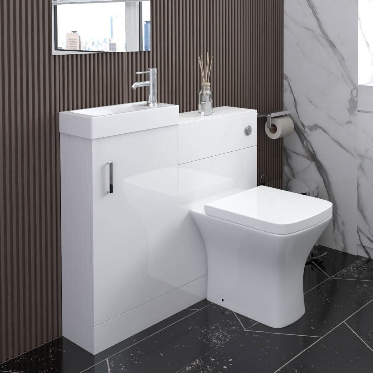 Mini Modern Flooratanding Bathroom Suite