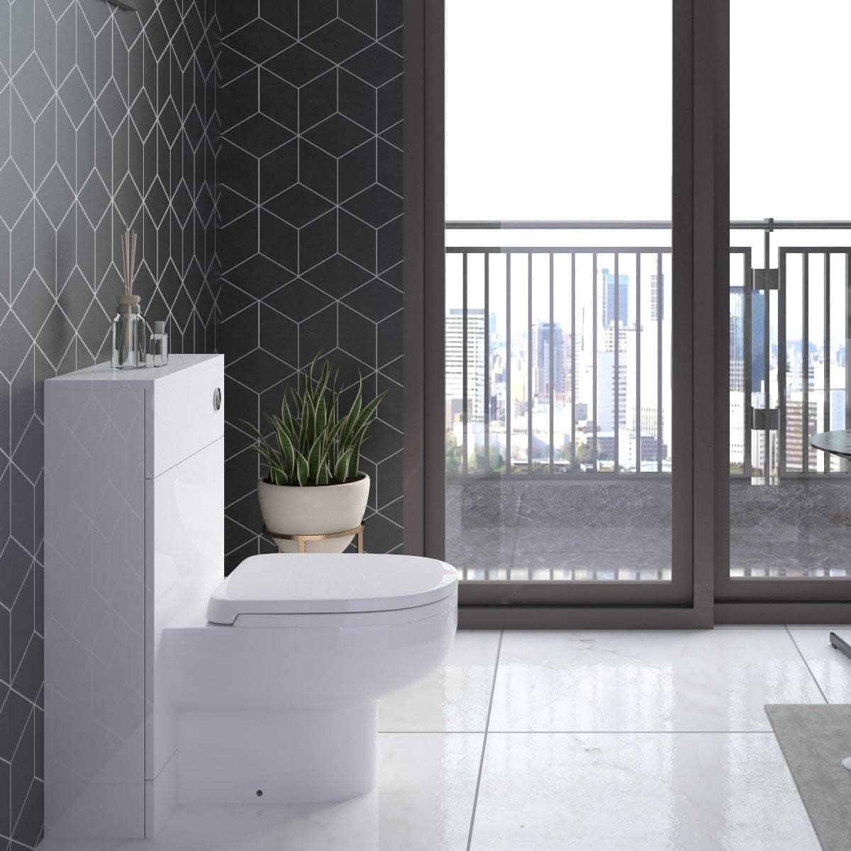 Venus Modern Bathroom Suite (Mid-Edged Basin)