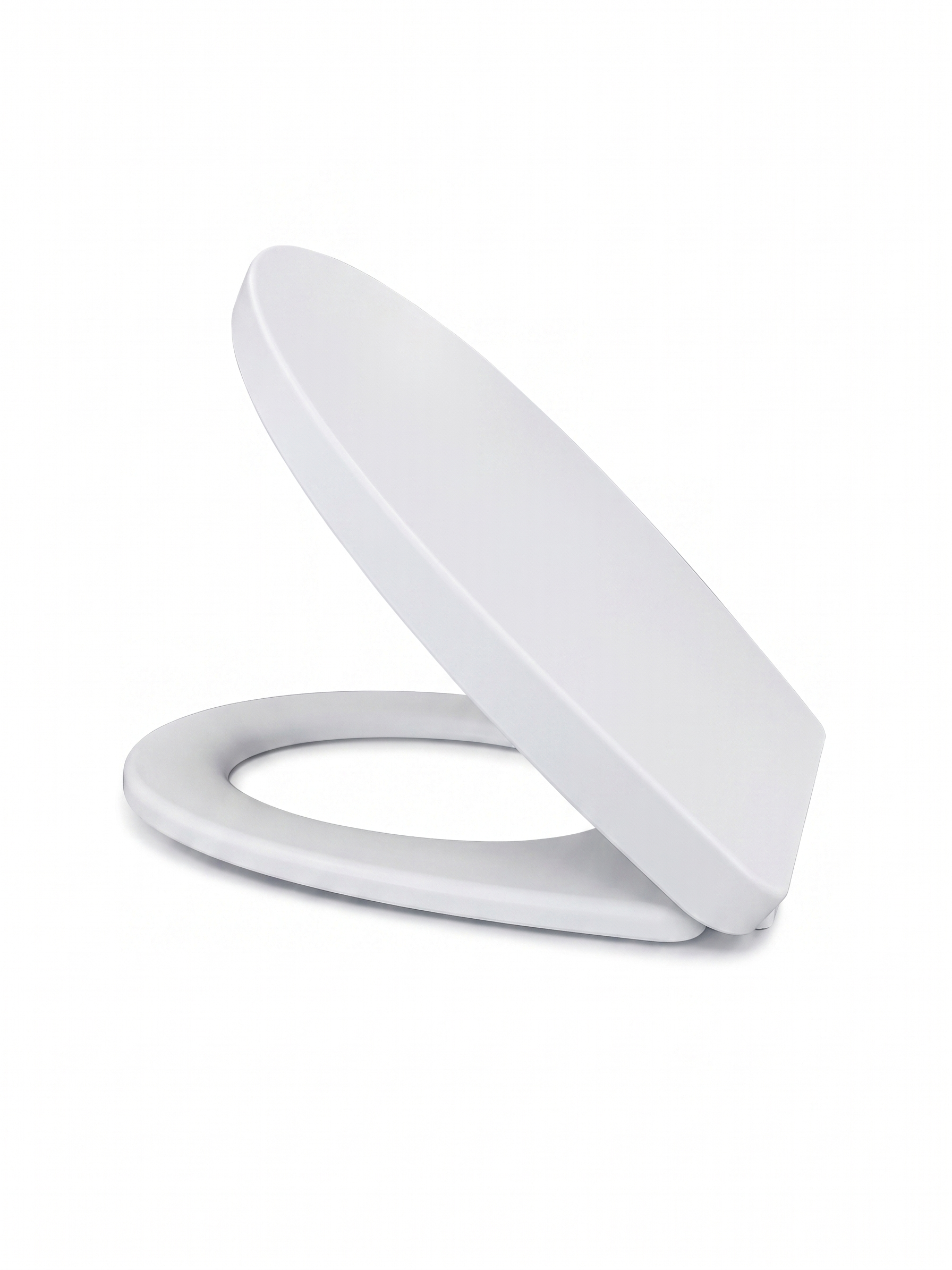VeeBath Standard Gloss White Soft Close Toilet Seat - Durable Universal Fit with Top-Fix Installation