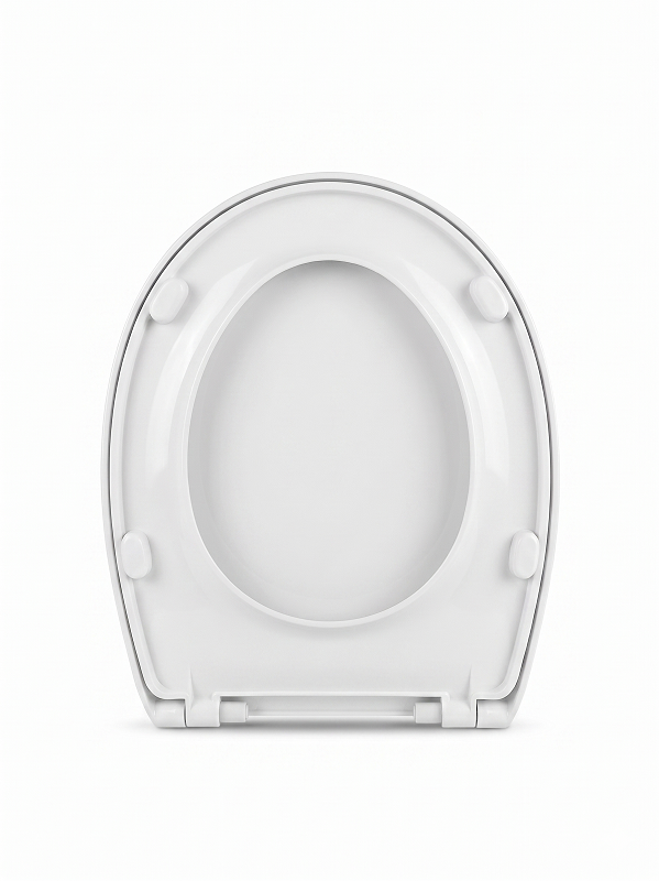 Basics Modern Round Soft Close Toilet Seat - White