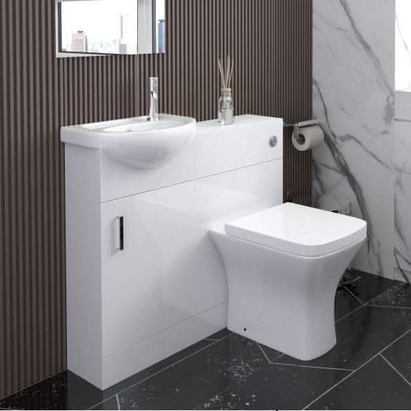 Petite Modern Flooratanding Bathroom Suite