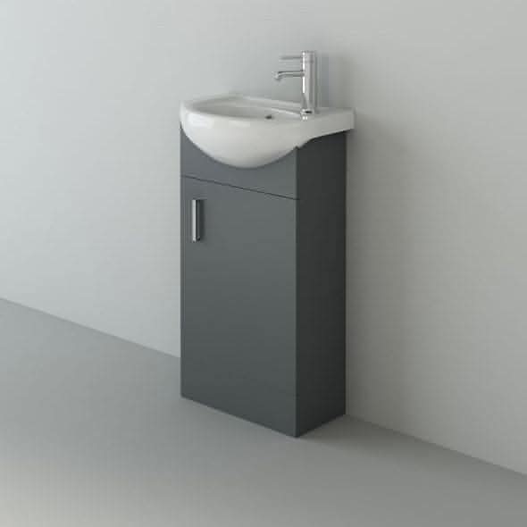 Petite Modern Flooratanding Bathroom Suite