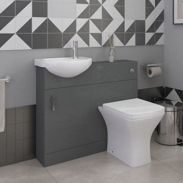 Petite Modern Flooratanding Bathroom Suite