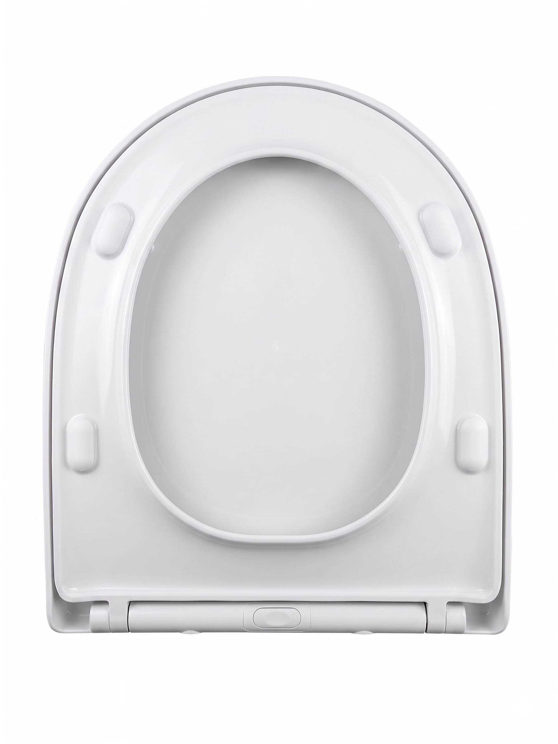 Dezire Palmera Heavy Duty Soft Close Toilet Seat - Durable White Gloss with Quick-Release Top-Fix Hinges