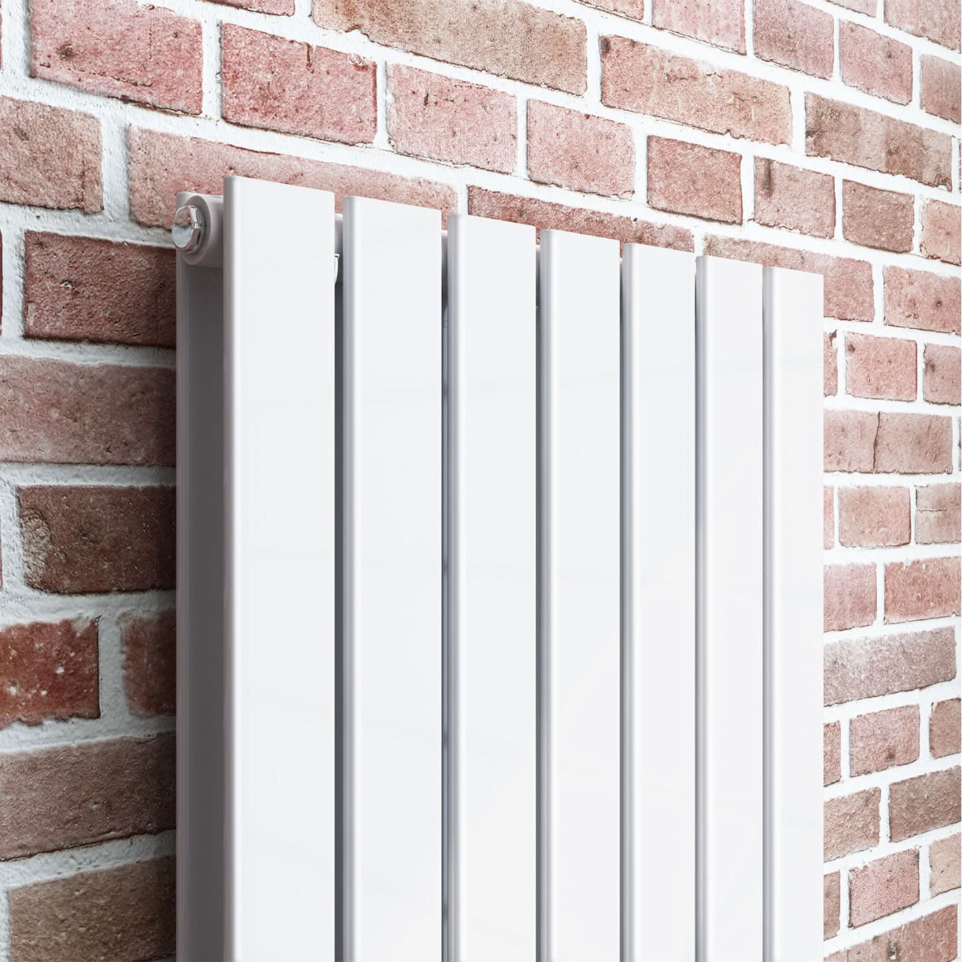 iBathUK Apex Vertical Double Slim Flat Panel Radiator, Designer Radiator, Vertical Radiators