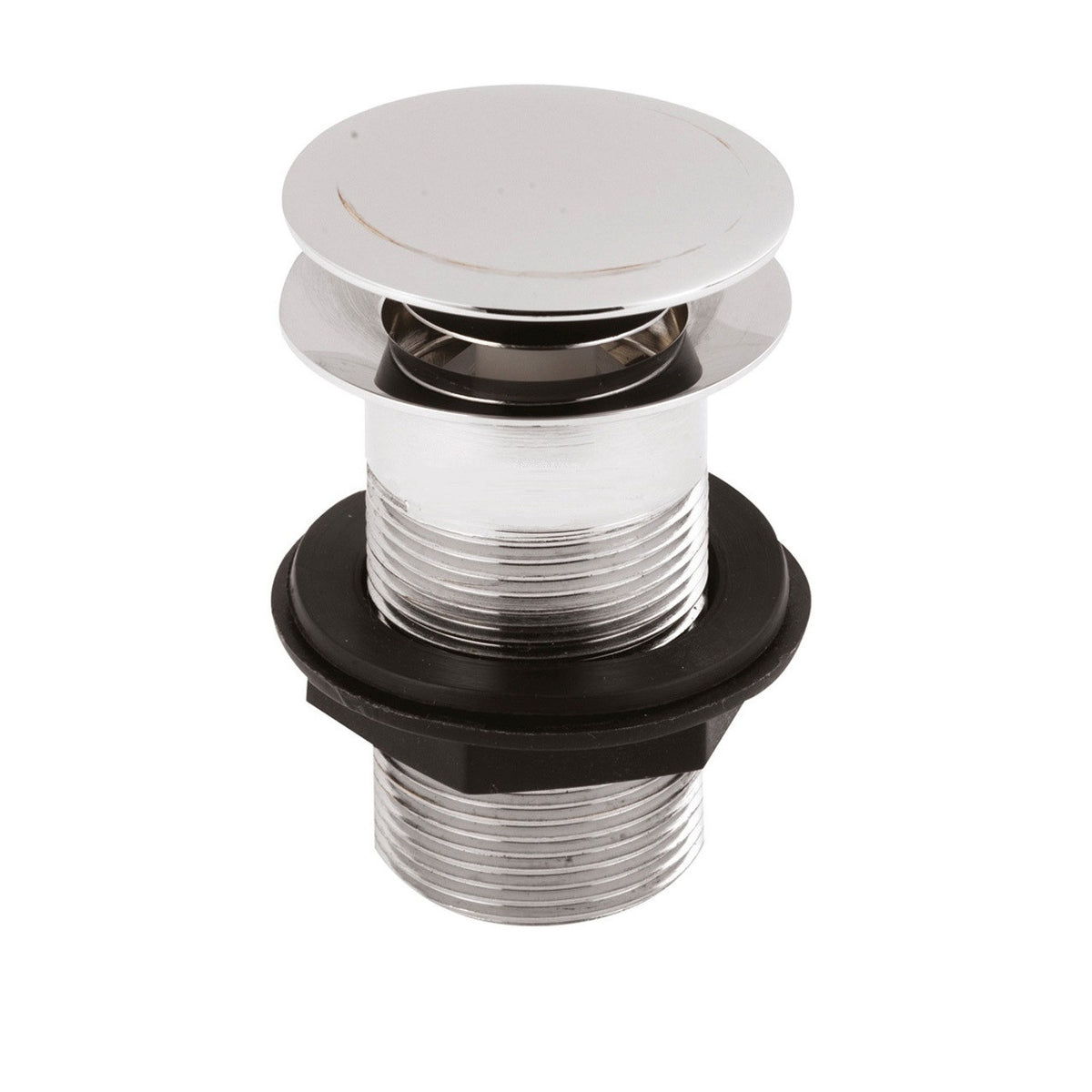 Forest Push Button Unslotted Basin Waste - Chrome