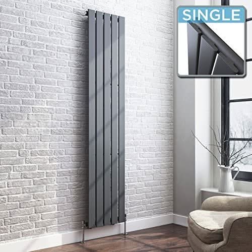 iBathUK Apex Vertical Single Slim Flat Panel Radiator, Designer Radiators, Slim Radiator
