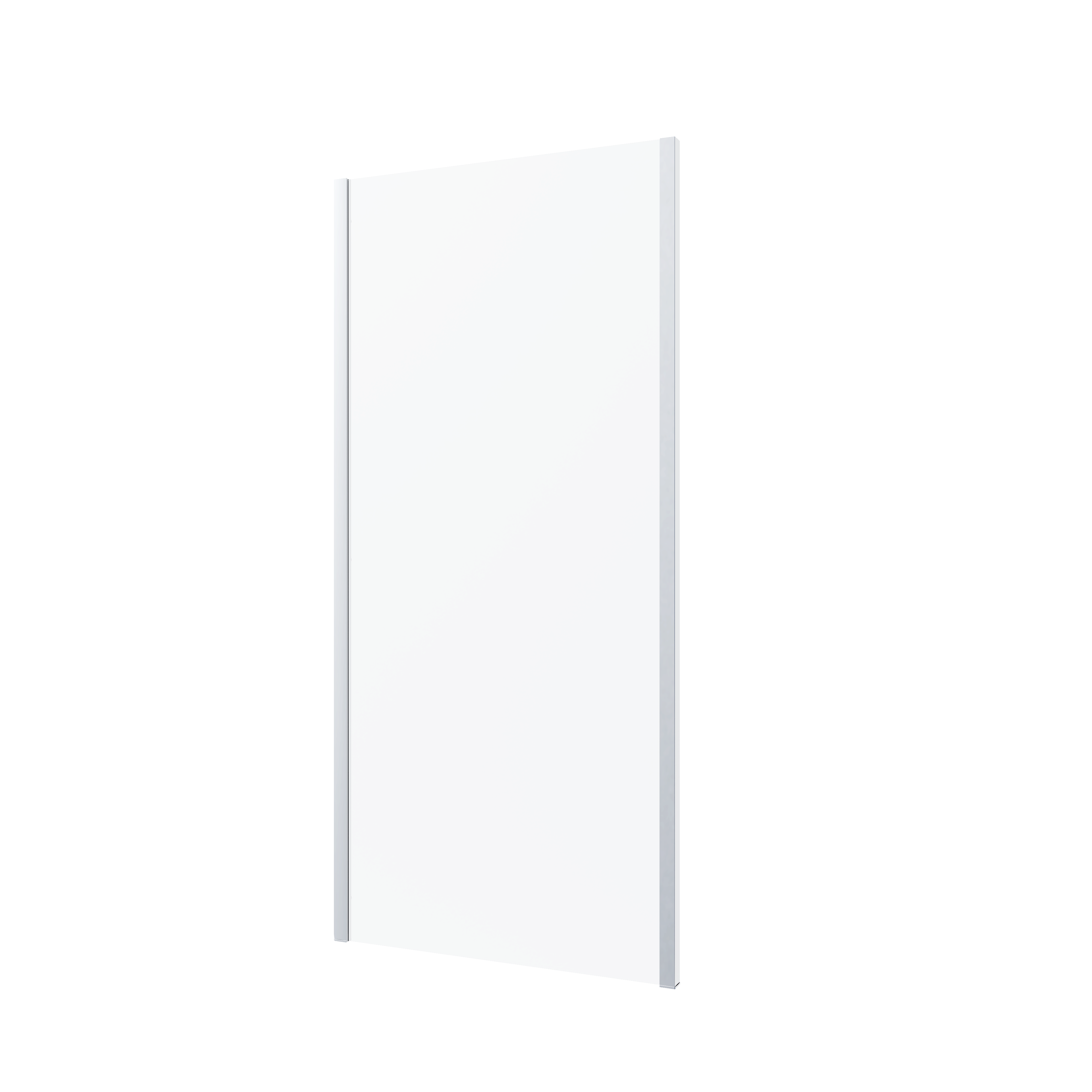 Solis, 6mm Toughened Glass Side Panel for Shower Door - Chrome