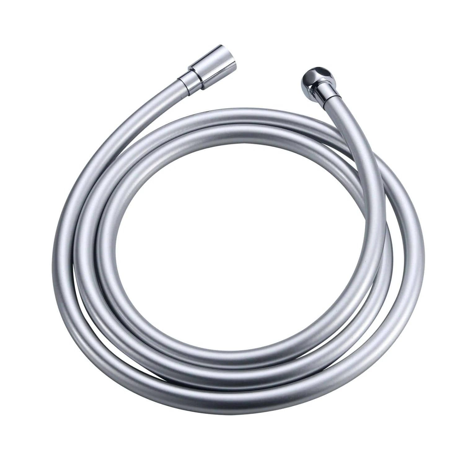 VeeBath Hyva Bath Shower Hose PVC Replacement Pipe - Silver
