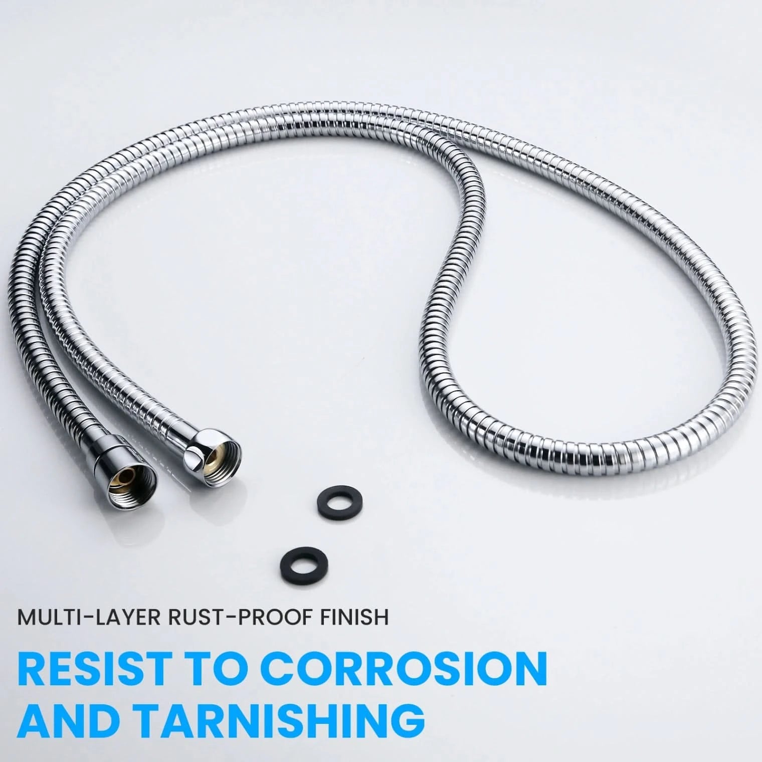 VeeBath Flexira Bath Shower Hose - Chrome
