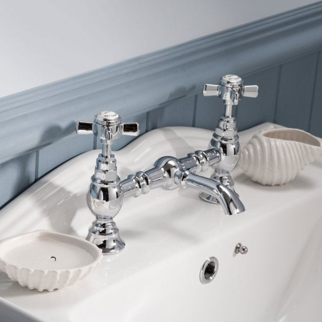 Chatsworth Luxury 2 Hole Basin Mixer Tap - Chrome