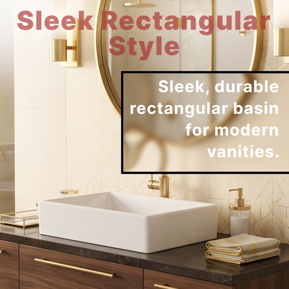 Cleo Rectangular Cloakroom Countertop Basin - 390mm Wide - White
