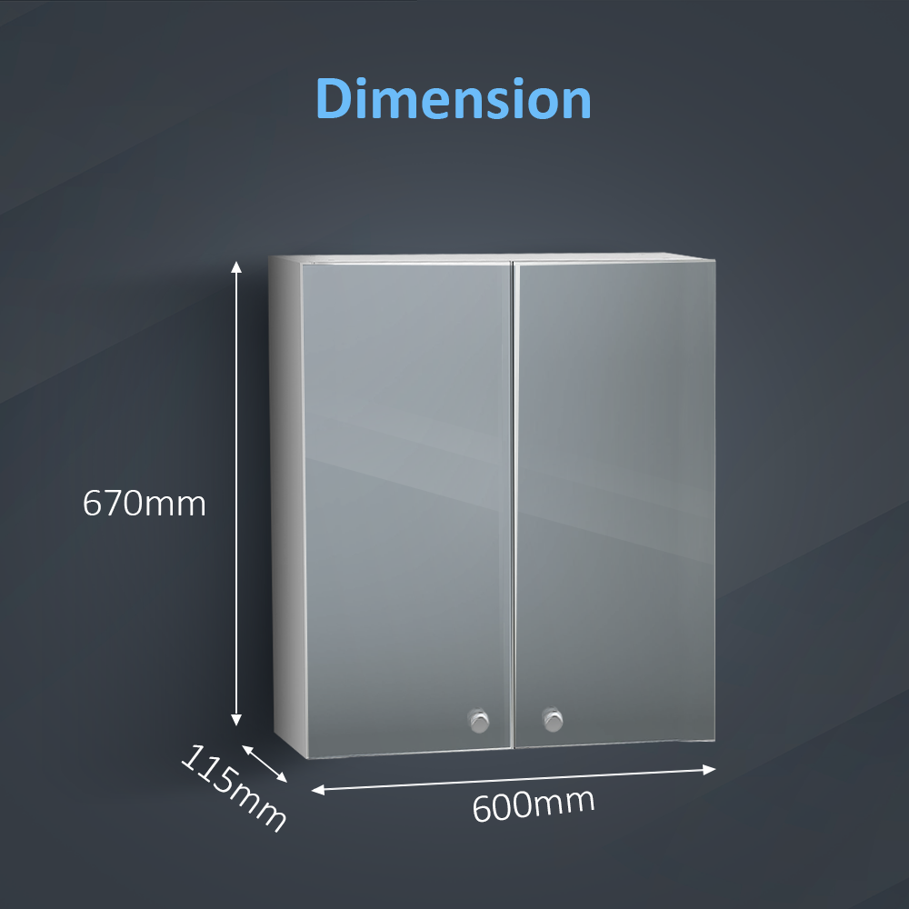 Revo Non Illuminated Mirror Cabinet