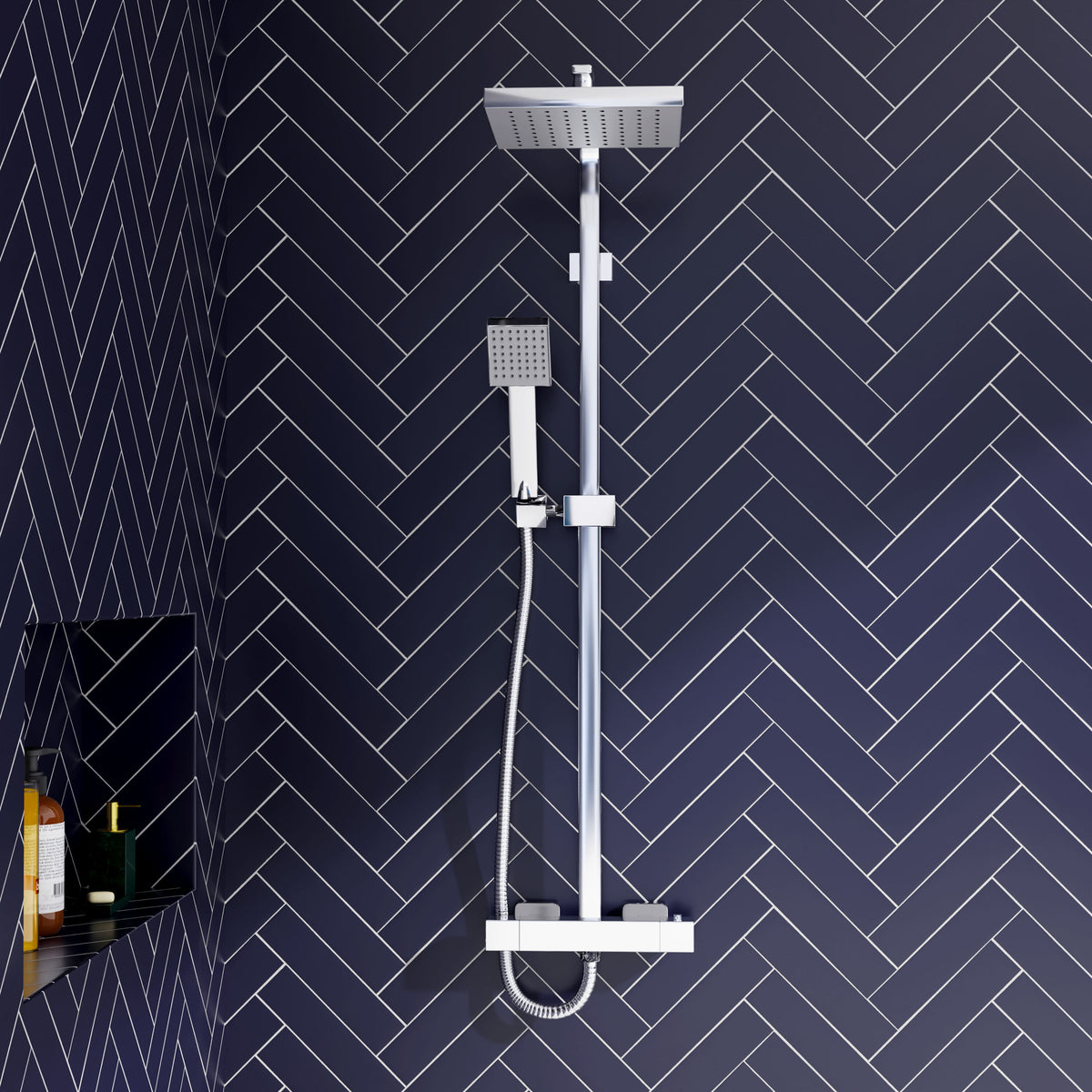 Omega Dual Thermostatic Bar Shower Valve - 1200mm