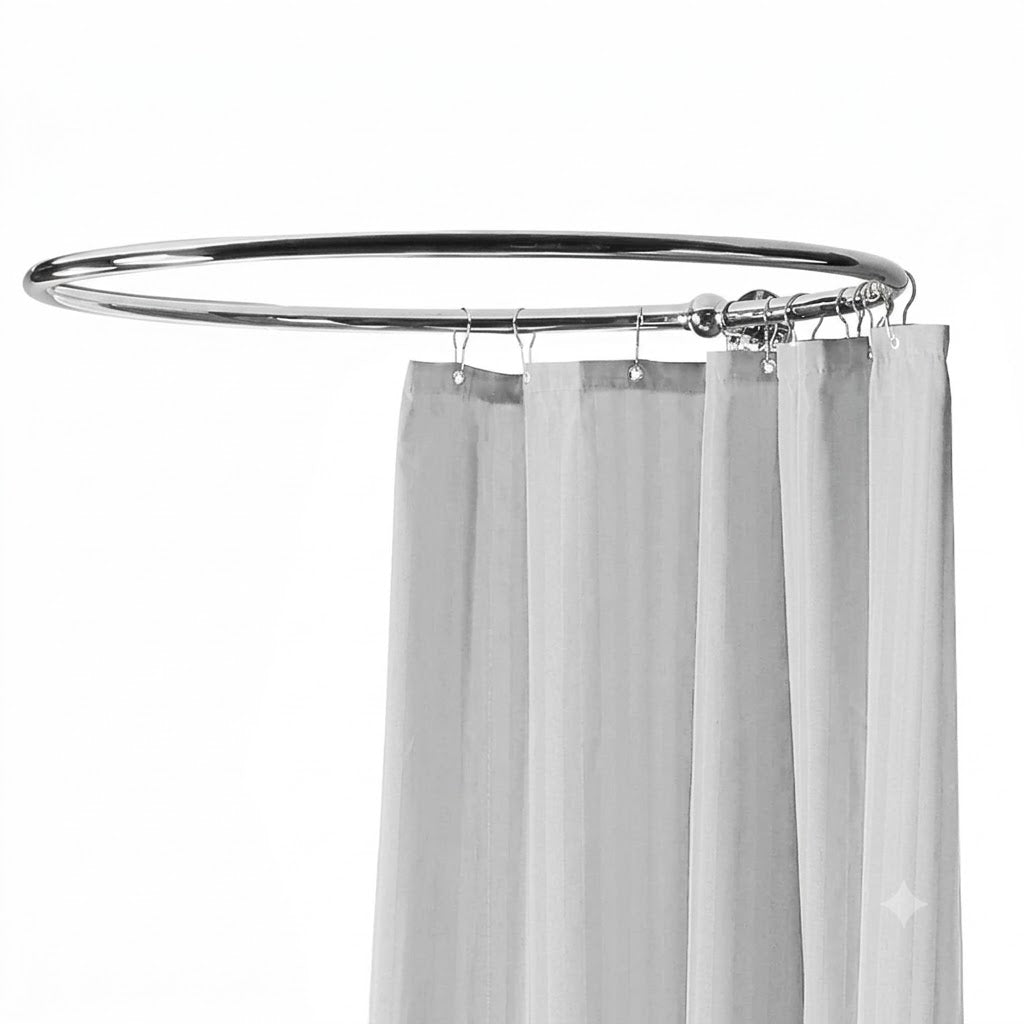 Circle Shower Curtain Ring - Chrome