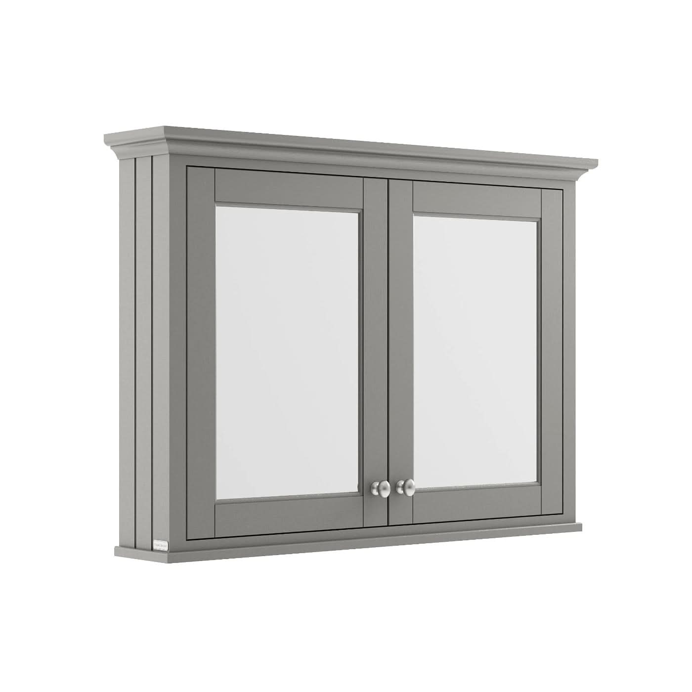 Carbon Non Illuminated Mirror Cabinet