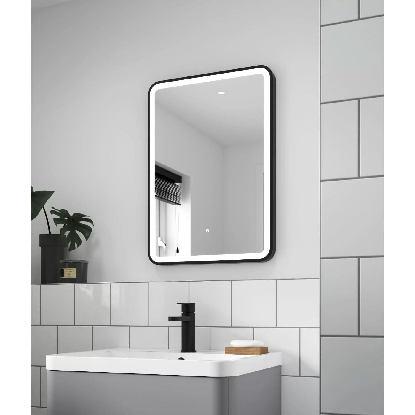 Harmony Framed Rectangular Illuminated Mirror - 700mm x 500mm