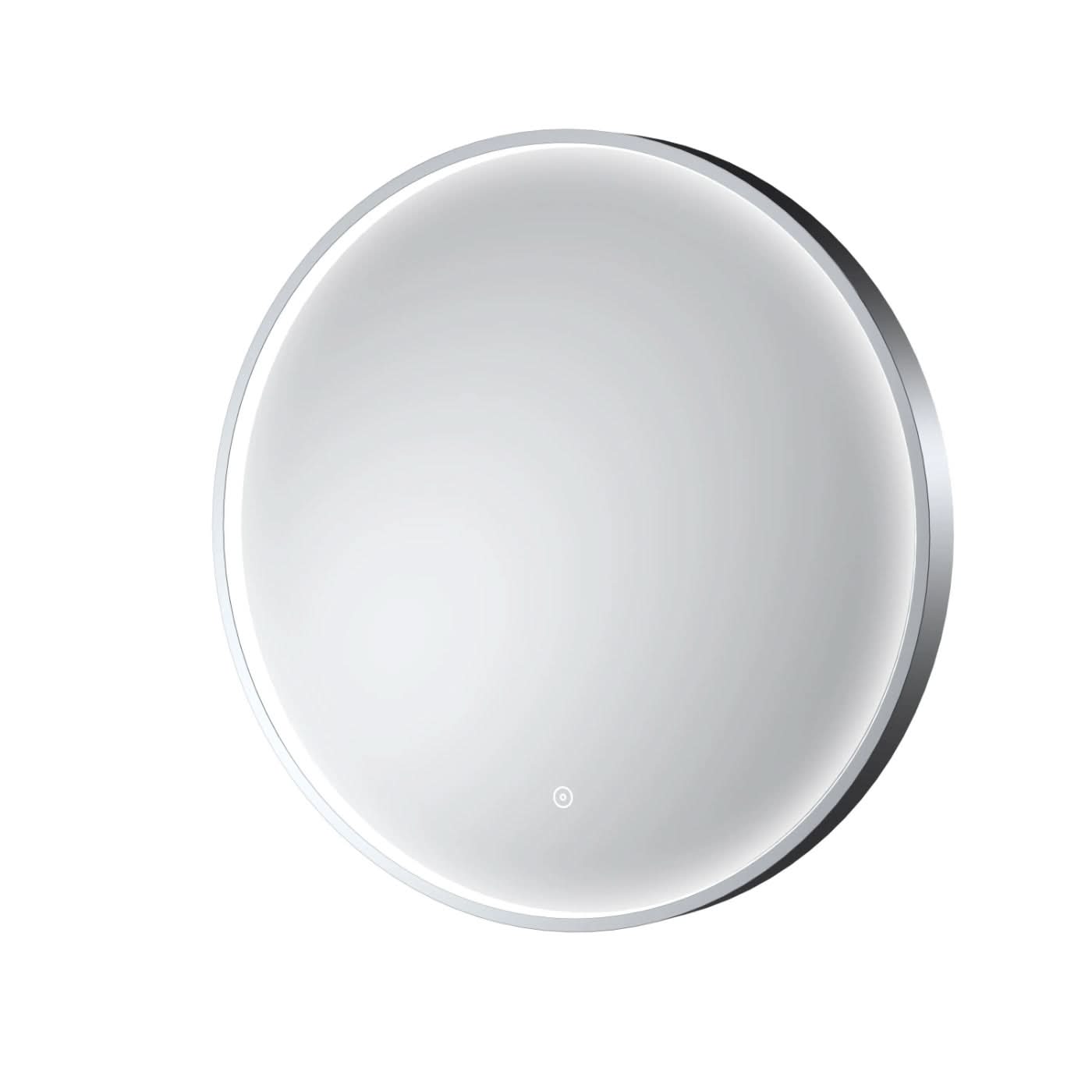 Vertex Inset Frame Round Illuminated Mirror