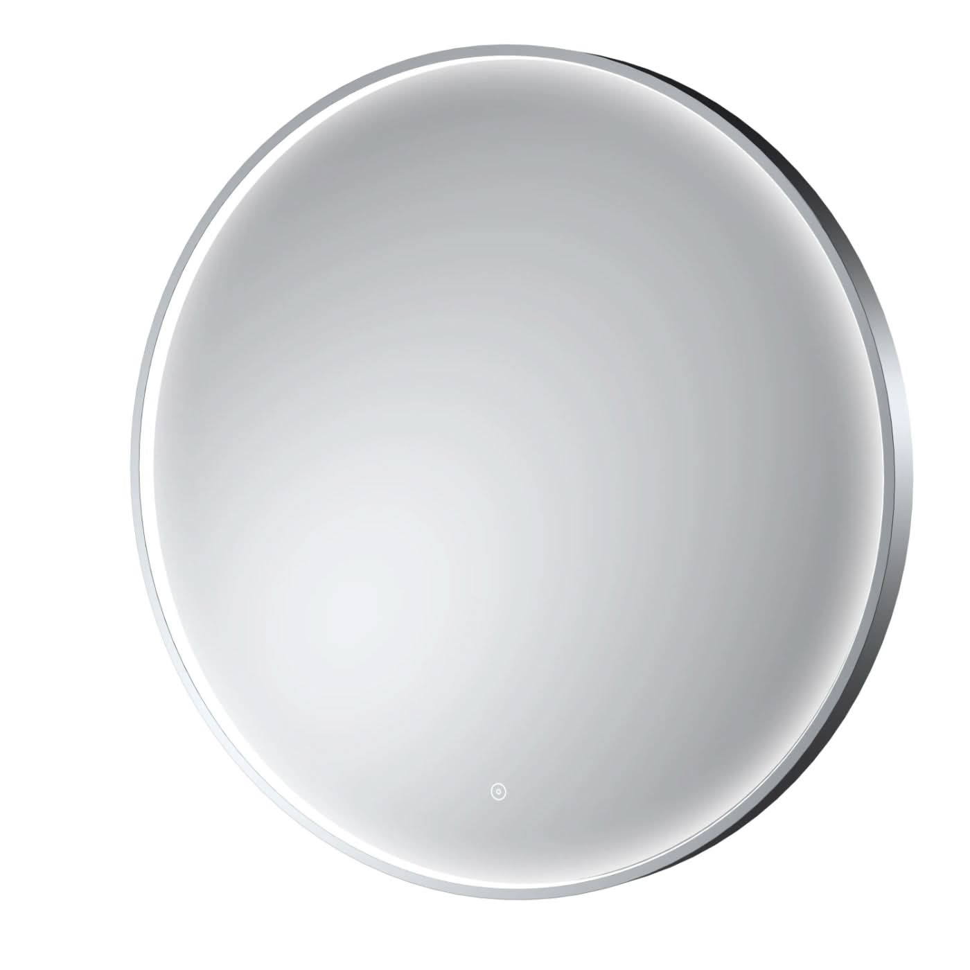 Vertex Inset Frame Round Illuminated Mirror