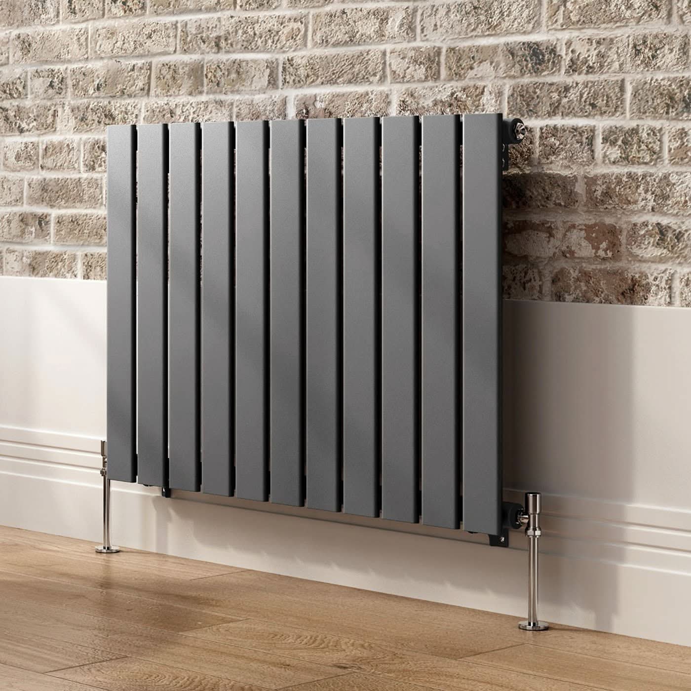 iBathUK Apex Horizontal Single Panel Slim Radiator, Designer Heating Radiators