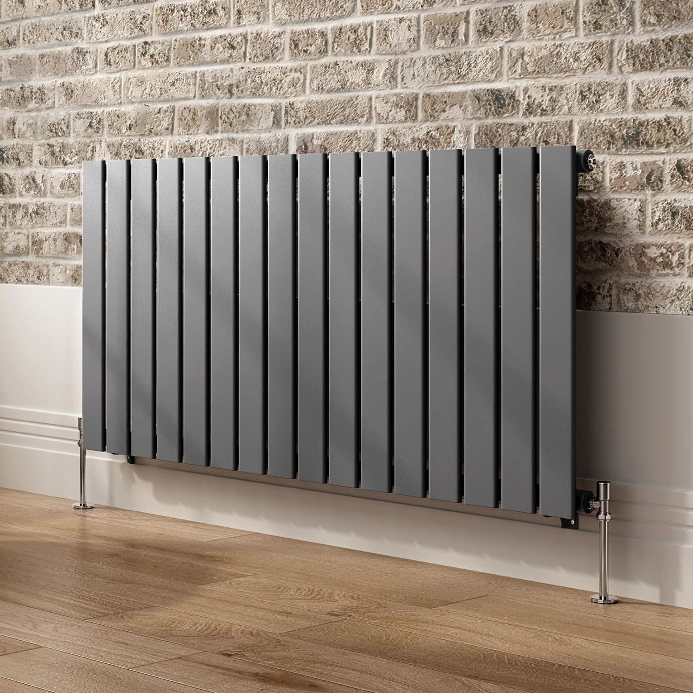 iBathUK Apex Horizontal Single Panel Slim Radiator, Designer Heating Radiators