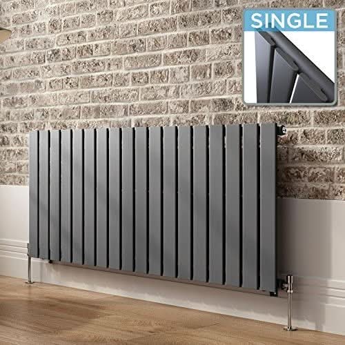 iBathUK Apex Horizontal Single Panel Slim Radiator, Designer Heating Radiators