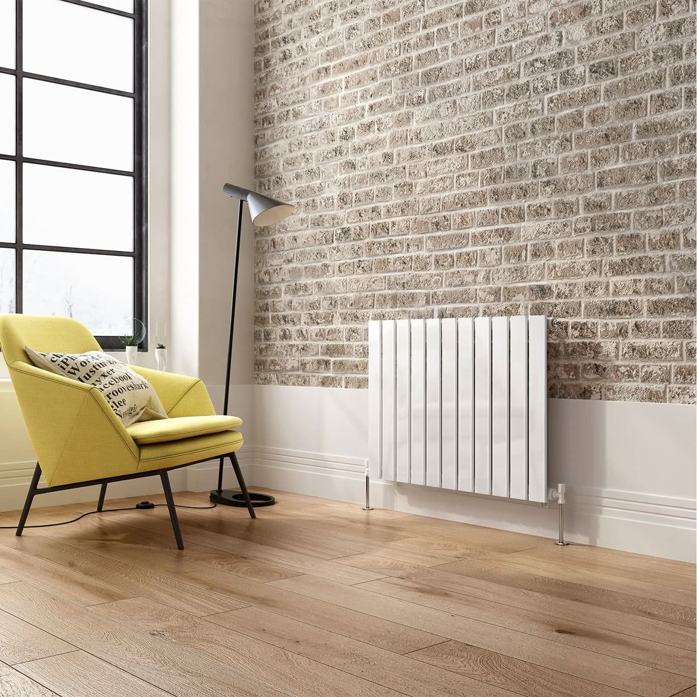 iBathUK Apex Horizontal Single Panel Slim Radiator, Designer Heating Radiators