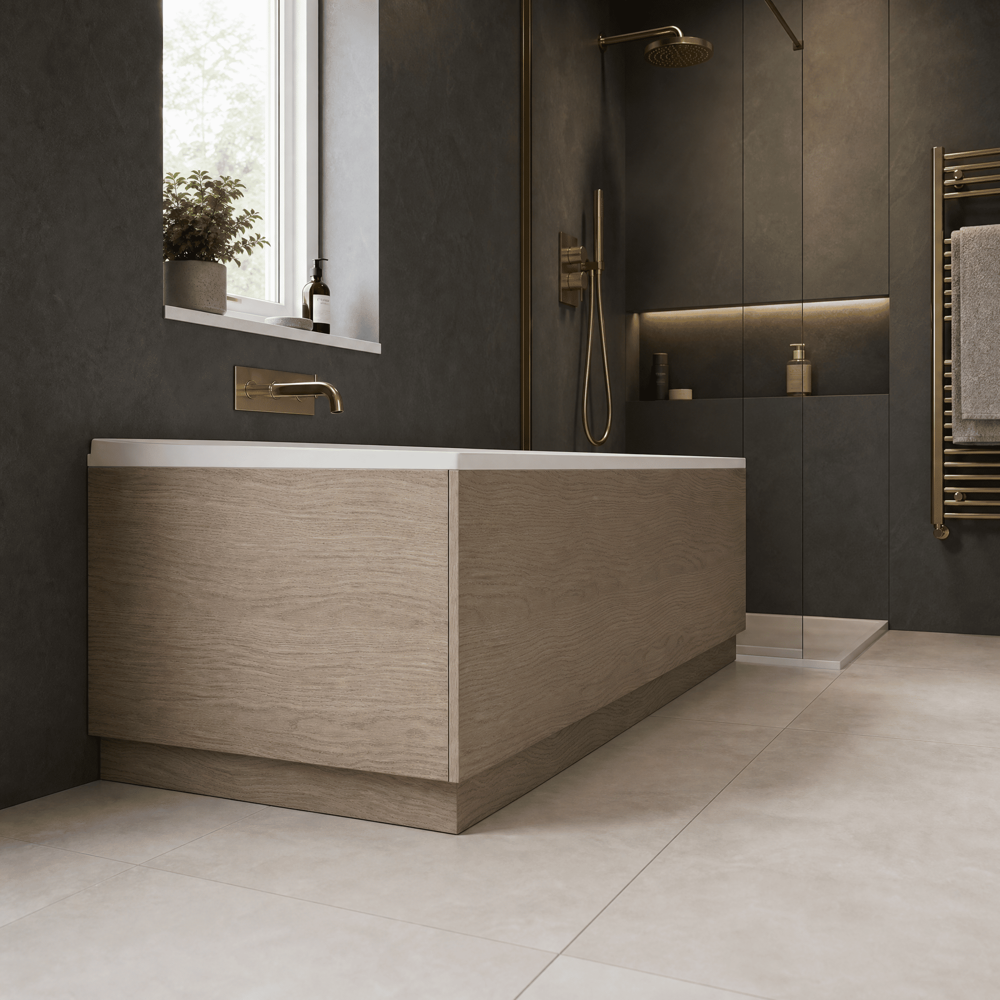 Solvex End Bath Panel with Plinth