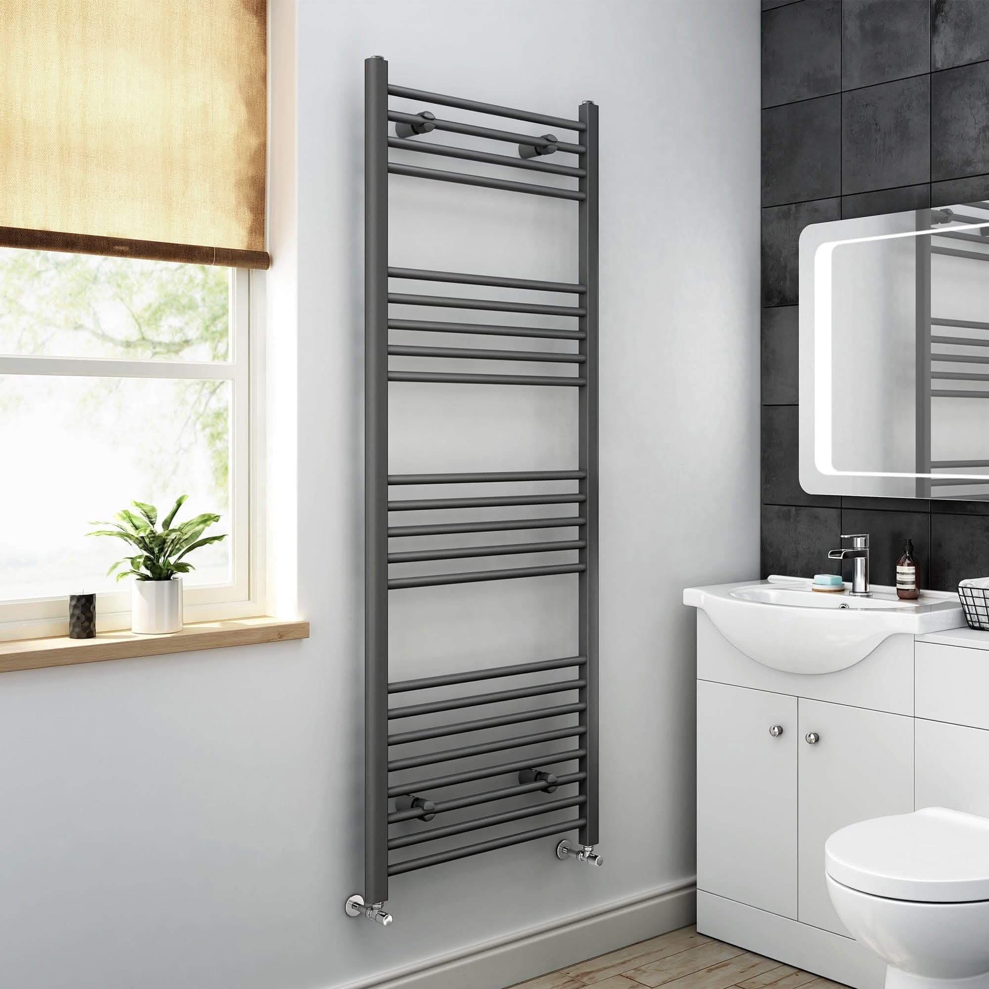 Straight Heated Towel Rail Bathroom Radiator
