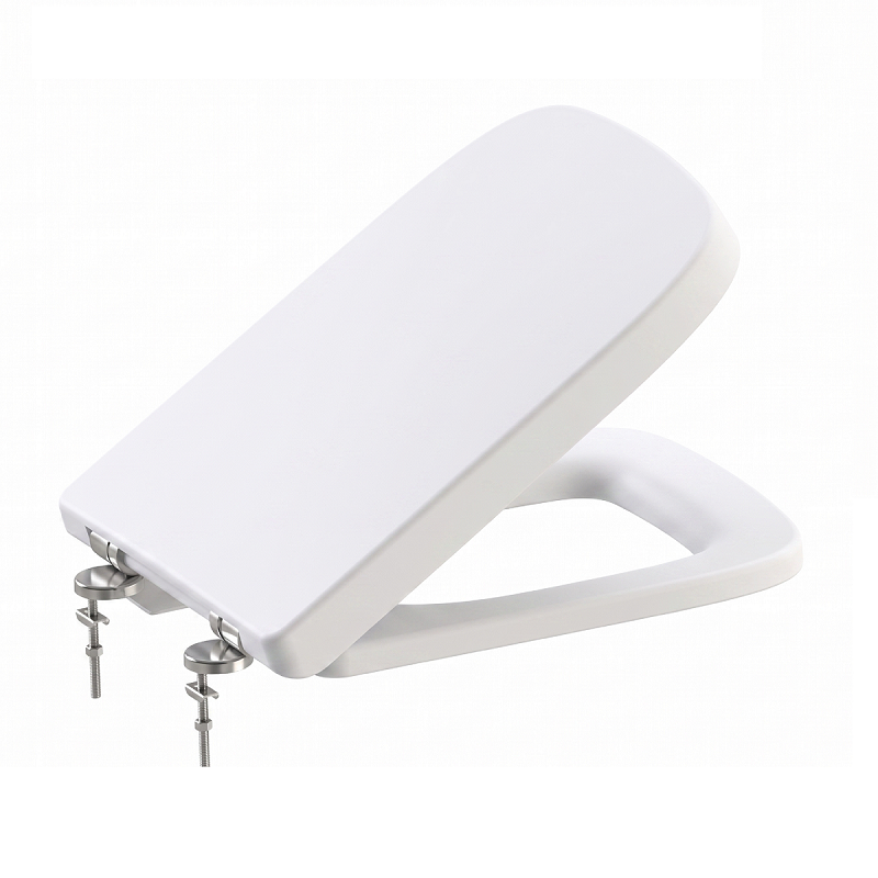 Naples Square Soft Close Toilet Seat - White