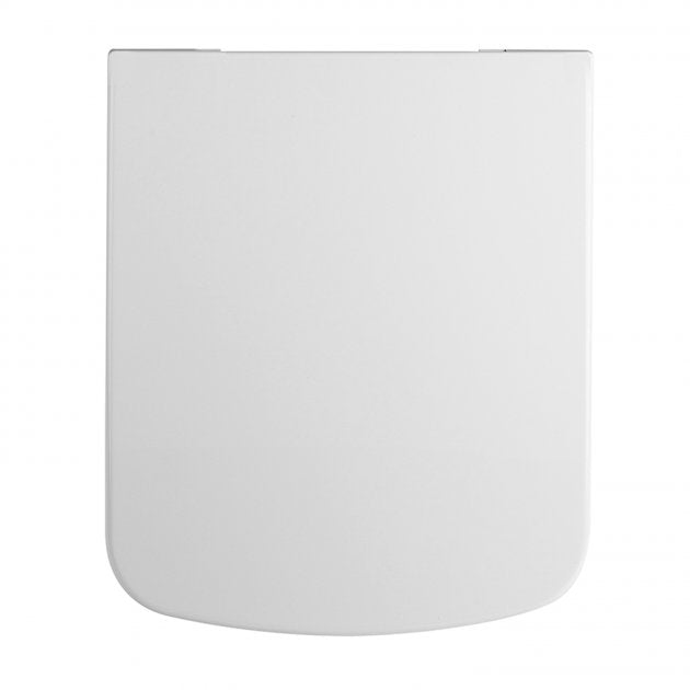 Line Modern Square Soft Close Toilet Seat - White