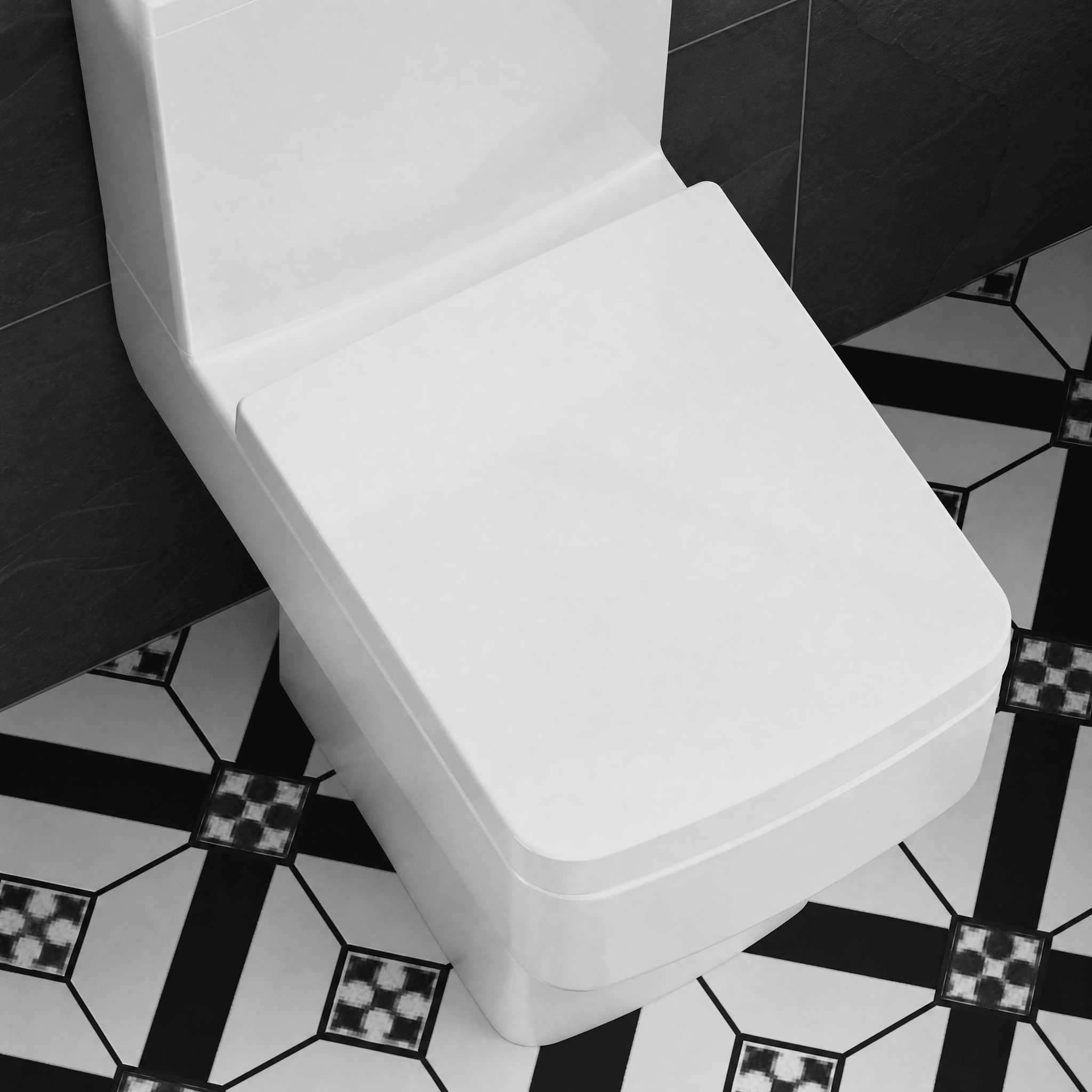 Nio Luxury D Shape Soft Close Toilet Seat - White
