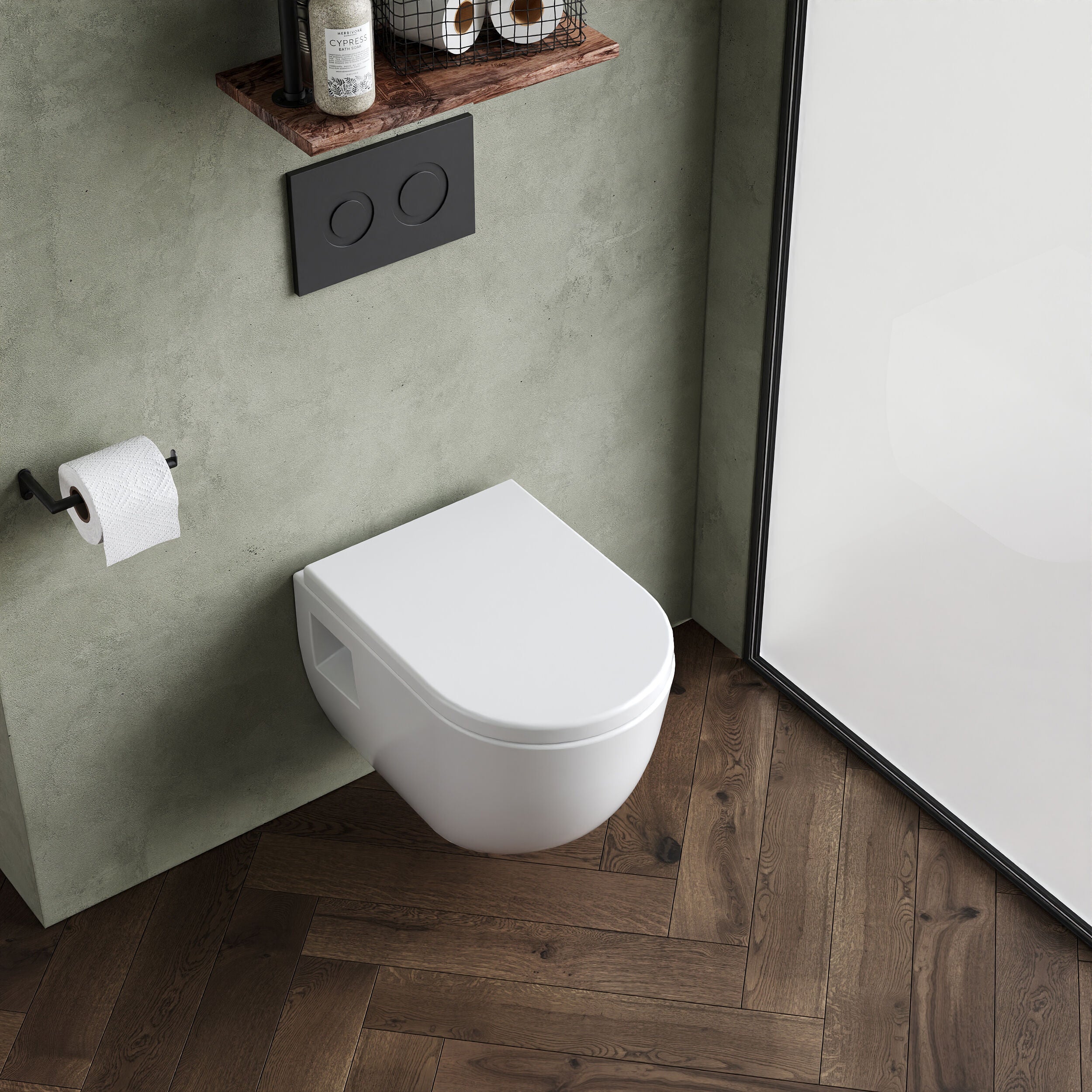 Vast Wall Hung Toilet With Luxury Soft Close Seat Options - White